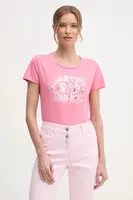 Tričko Liu Jo růžová barva, TA5173 JS003