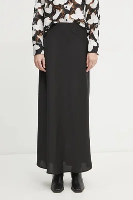 Sukně Bruuns Bazaar černá barva, maxi, BBW4296