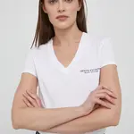 Bavlněné tričko Armani Exchange bílá barva, 8NYT81 YJG3Z NOS