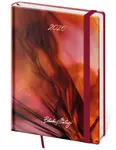 Denní diář 2026 A5 Vario Matragi Red s gumičkou