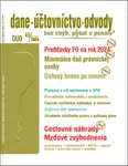DUO 4-5/2024 Preddavky FO, Minimálna daň PO