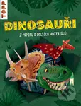Dinosauři (z papíru a dalších materiálů) - Wolfgang Peschke - kniha z kategorie Omalovánky, vystřihovánky, papír