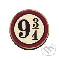 Kovový odznak Harry Potter - Nástupiště 9 3/4