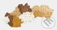 Drevená mapa Slovenska (100 x 50 (kraje))