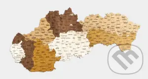 Drevená mapa Slovenska (100 x 50 (kraje))