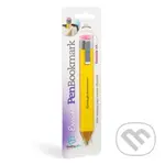 Záložka do knihy gumovatelné pero - žlutá