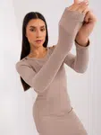 Dress-RV-SK-9219.13P-dark beige