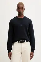 Mikina Guess Jeans pánská, tmavomodrá barva, hladká, M5BQ35 K9V31