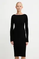 Šaty Twinset černá barva, mini, přiléhavé, 252TT3220