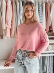 Růžový oversize svetr SENZIA