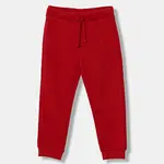 Dětské bavlněné tepláky United Colors of Benetton červená barva, 3J70GF010