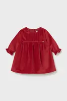 Kojenecké velurové šaty Mayoral Newborn červená barva, mini, 2819
