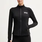 Mikina Dkny dámská, černá barva, s aplikací, DP5J9616