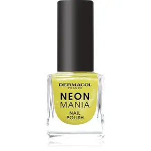 Dermacol Neon Mania lak na nehty odstín 4 Lemon pop 5 ml