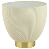 MID.YOU ODKLÁDACÍ STOLEK, krémová