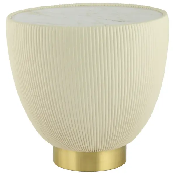 MID.YOU ODKLÁDACÍ STOLEK, krémová