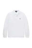 Dětské bavlněné tričko s dlouhým rukávem Polo Ralph Lauren bílá barva, 323708858013