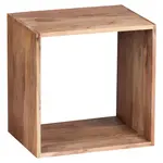 MID.YOU REGÁL, barvy akácie, akácie, 43,5/43,5/33 cm