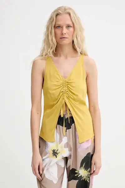 Halenka Renewed creative upcycling dámská, žlutá barva, hladká, Renewed INTU x Answear