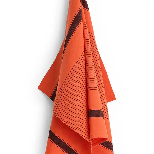 Kuchyňský hadřík HAY Linear 52 x 80 cm oranžová barva