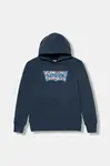Dětská mikina Levi's ON THE ROAD BATWING HOODIE tmavomodrá barva, s kapucí, s potiskem, 9EP036