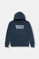 Dětská mikina Levi's ON THE ROAD BATWING HOODIE tmavomodrá barva, s kapucí, s potiskem, 9EP036