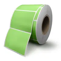 Samolepicí etikety 100x150 mm, 350 ks, žluté papírové pro TTR, role