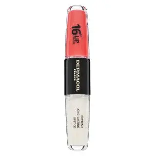 Dermacol 16H Lip Colour Extreme Long-Lasting Lipstick dlouhotrvající dvoufázová barva a lesk na rty No. 37 8 ml