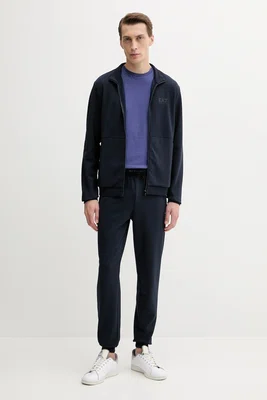 Tepláková souprava EA7 Emporio Armani pánská, tmavomodrá barva, AF12501.7M000664