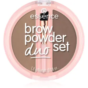 essence Brow Powder Duo set na obočí odstín 01 Light 1.8 g