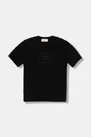 Dětské tričko Elisabetta Franchi černá barva, EFTS246.0.JE006