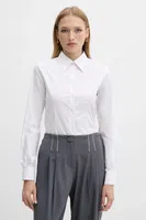 Košile Silvian Heach DILEGE dámská, bílá barva, slim, s klasickým límcem, GPA25345CA