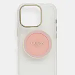 Obal na telefon Guess iPhone 16 Pro růžová barva, GUHMP16LHTDRCEDP