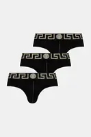 Spodní prádlo Versace 3-pack pánské, černá barva, AU10327 1A10011