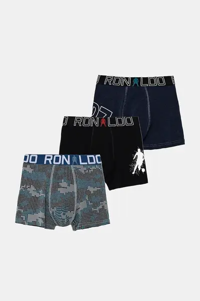 Dětské boxerky CR7 Cristiano Ronaldo 3-pack modrá barva, 8413