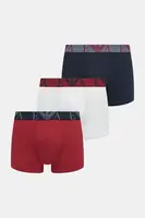 Boxerky Emporio Armani Underwear 3-pack pánské, červená barva, EM000259 AF10778