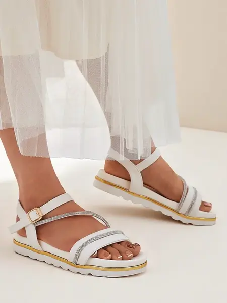 Resti Royal Fashion Women's Rhinestone Wedge Sandals Magnol