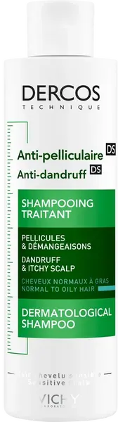 VICHY Dercos Anti-Pelliculaire Šampón proti lupinám na mastné vlasy 200 ml