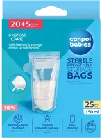 CANPOL BABIES Vrecká na skladovanie mlieka 150 ml 20 ks