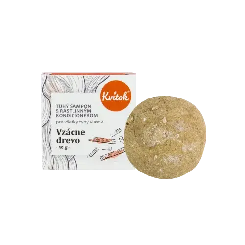 KVITOK Tuhý šampón s kondicionérom Vzácne drevo 50 g