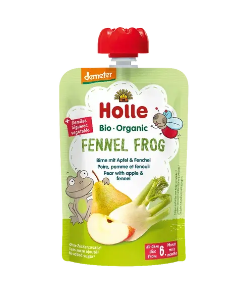 HOLLE Fennel Frog Bio pyré hruška jablko fenikel 100 g