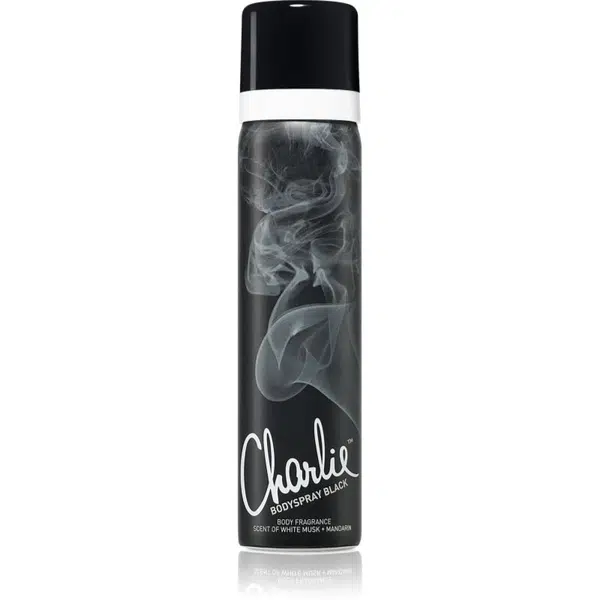 Revlon Charlie Black deodorant s parfumáciou pre ženy 75 ml