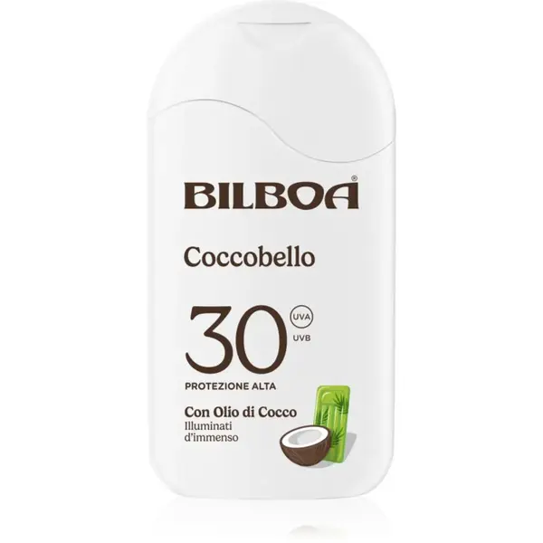 Bilboa Coccobello Latte opaľovacie mlieko s kokosovým olejom SPF 30 200 ml