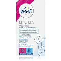 Veet Minima Hypoallergenic voskové depilačné pásiky na nohy 12 ks