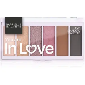 Gabriella Salvete Eyeshadow 6 Shades Palette paletka očných tieňov odtieň You are in Love 12 g