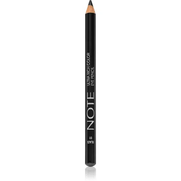 Note Cosmetique Ultra Rich Color vodeodolná ceruzka na oči odtieň 01 Black 1,1 g