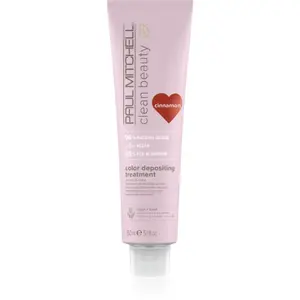 Paul Mitchell Clean Beauty Color Depositing Treatment vyživujúca maska pre farbené vlasy odtieň Cinnamon 150 ml