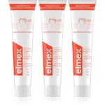 Elmex Caries Protection zubná pasta chrániaca pred zubným kazom s fluoridom 3x75 ml