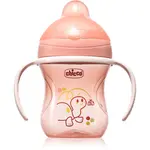 Chicco Training Cup 6m+ tréningový hrnček s držadlami Pink 200 ml