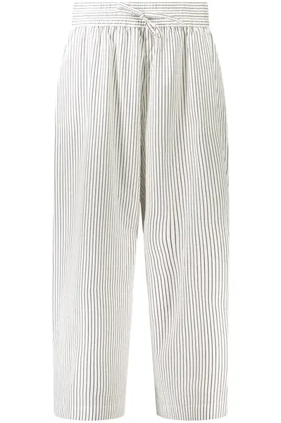 Dámske pruhované nohavice